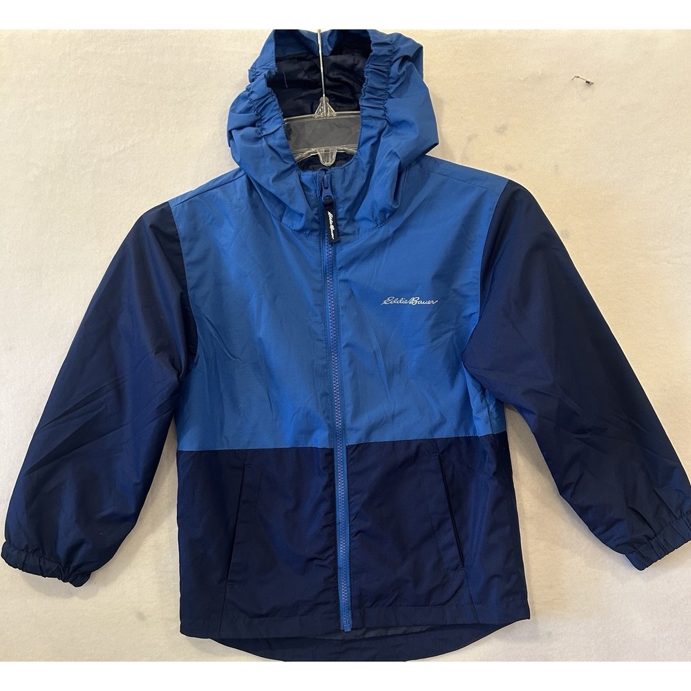 Eddie Bauer Boys XS 5/6 Hooded Jacket Windbreaker Lightweight
